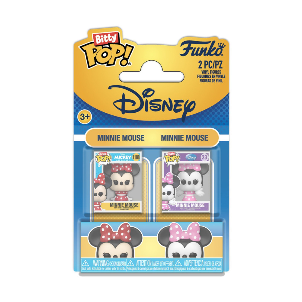 Funko Bitty Pop! 2-Pack: Disney - Minnie Mouse &amp Minnie Mouse Vinyl Figures