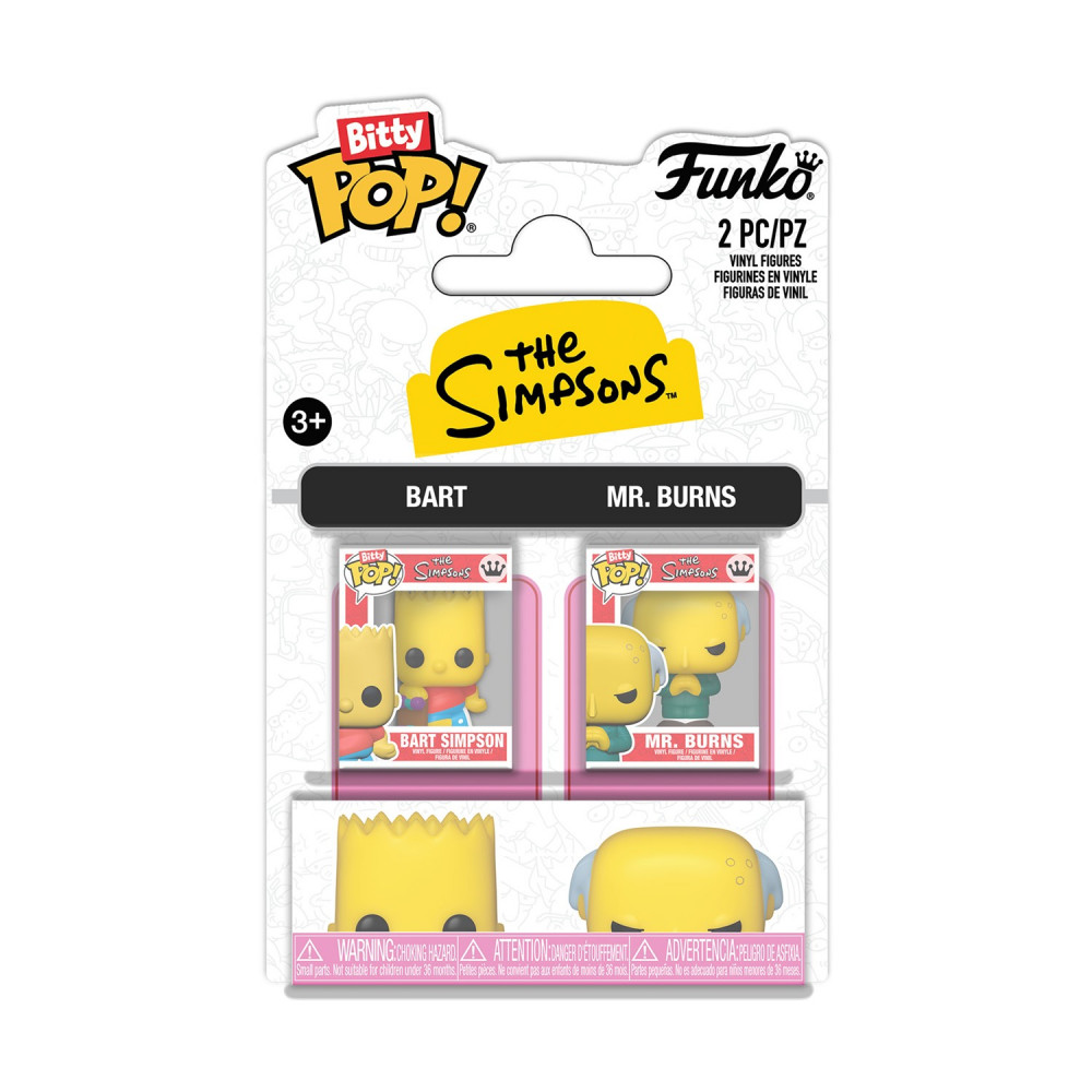 Funko Bitty Pop! 2-Pack: Simpsons - Bart &amp Mr. Burns Vinyl Figures