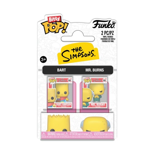 Funko Bitty Pop! 2-Pack: Simpsons - Bart &amp Mr. Burns Vinyl Figures