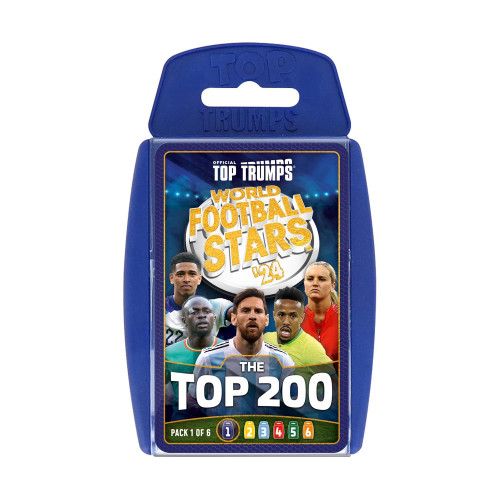 Winning Moves: Top Trumps - World Football Stars 2024 The Top 200 Starter Kit - Card Game (WM04717-EN1)