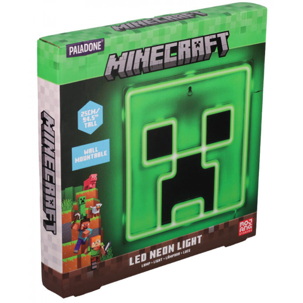 Paladone: Minecraft - Creeper Wall Mountable LED Neon Light (PP14020MCFVN)