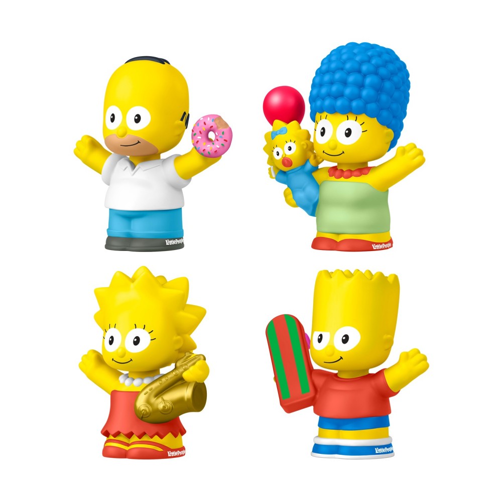 Fisher-Price: Little People: Licensed Collectible Figures - The Simpsons 4 Figures (HXM72)
