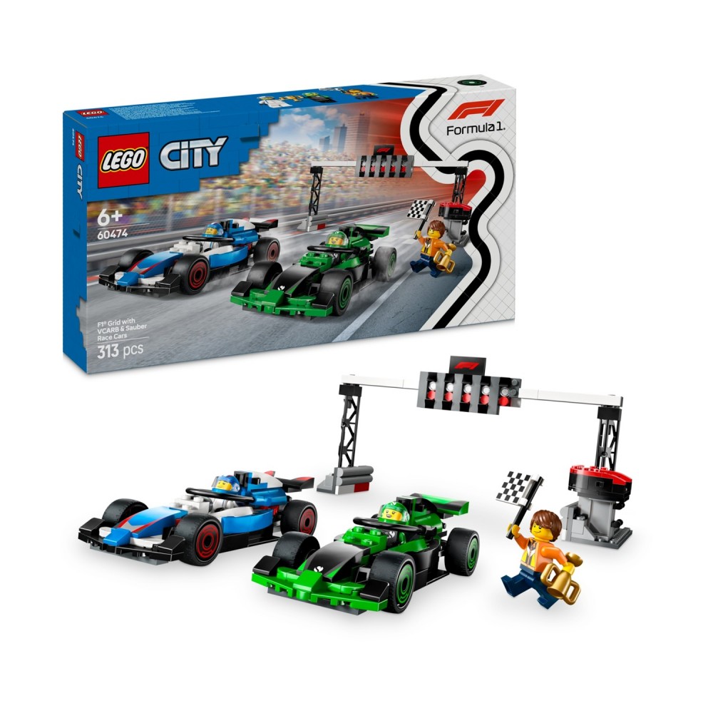 LEGO City: F1 Grid With Vcarb &amp Sauber Race Cars (60474)