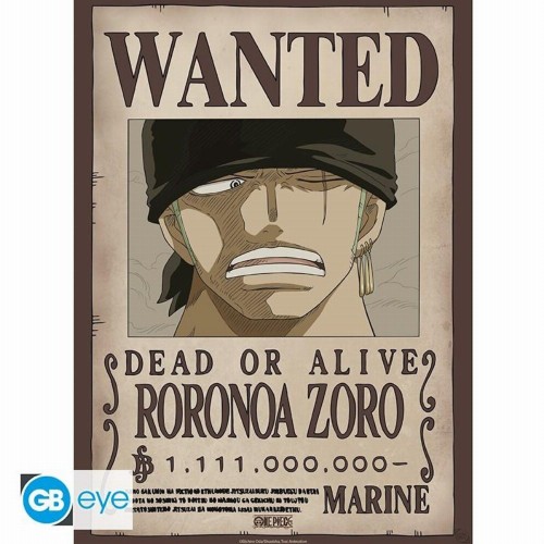 Abysse One Piece - Wanted Zoro Wano Poster Chibi (52x38cm) (GBYDCO624)