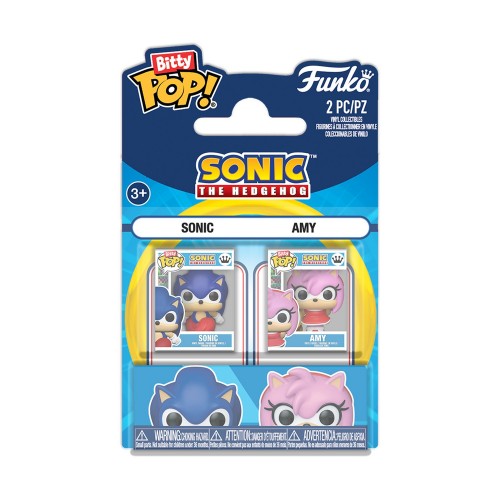 Funko Bitty Pop! 2-Pack: Sonic The Hedgehog - Sonic &amp Amy Vinyl Figures