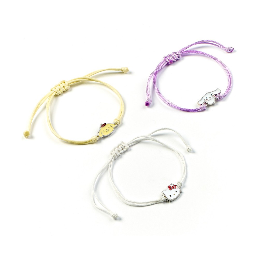 Carat Shop Hello Kitty - Cinnamoroll and Pompompurin Friendship Bracelet Set (HKFB0008)