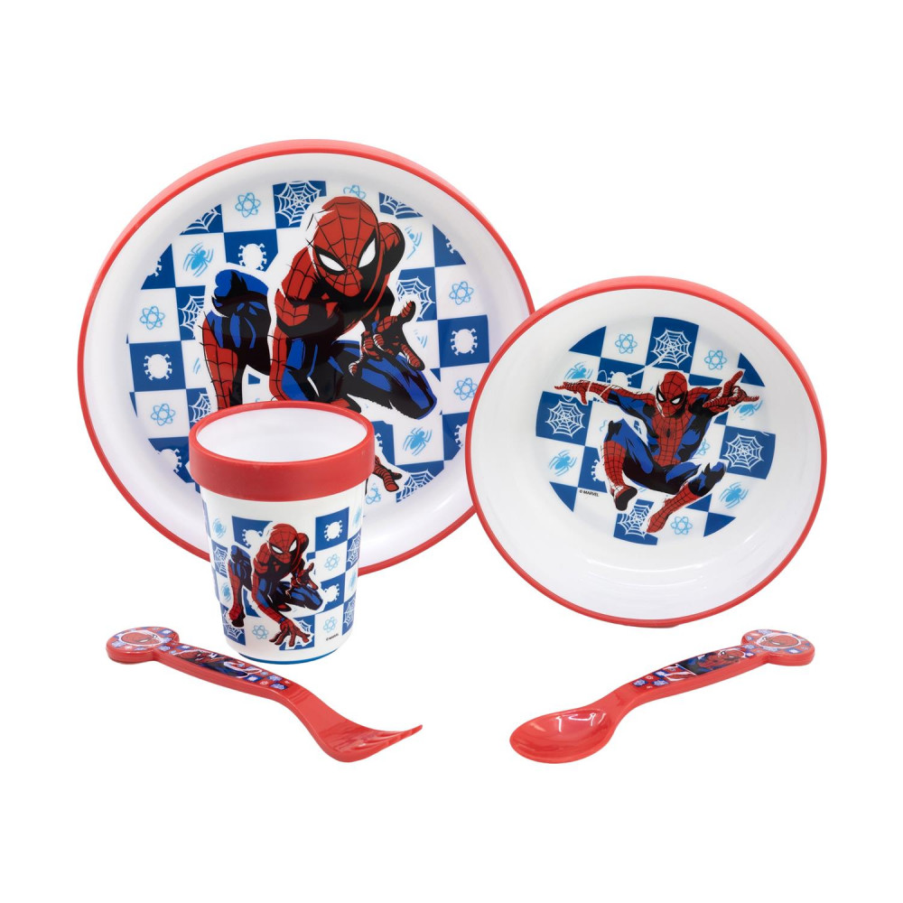 Stor Marvel: Spider-Man Arachnid Grid - Non Slip 5 Pcs Bicolor Premium Set (74781)