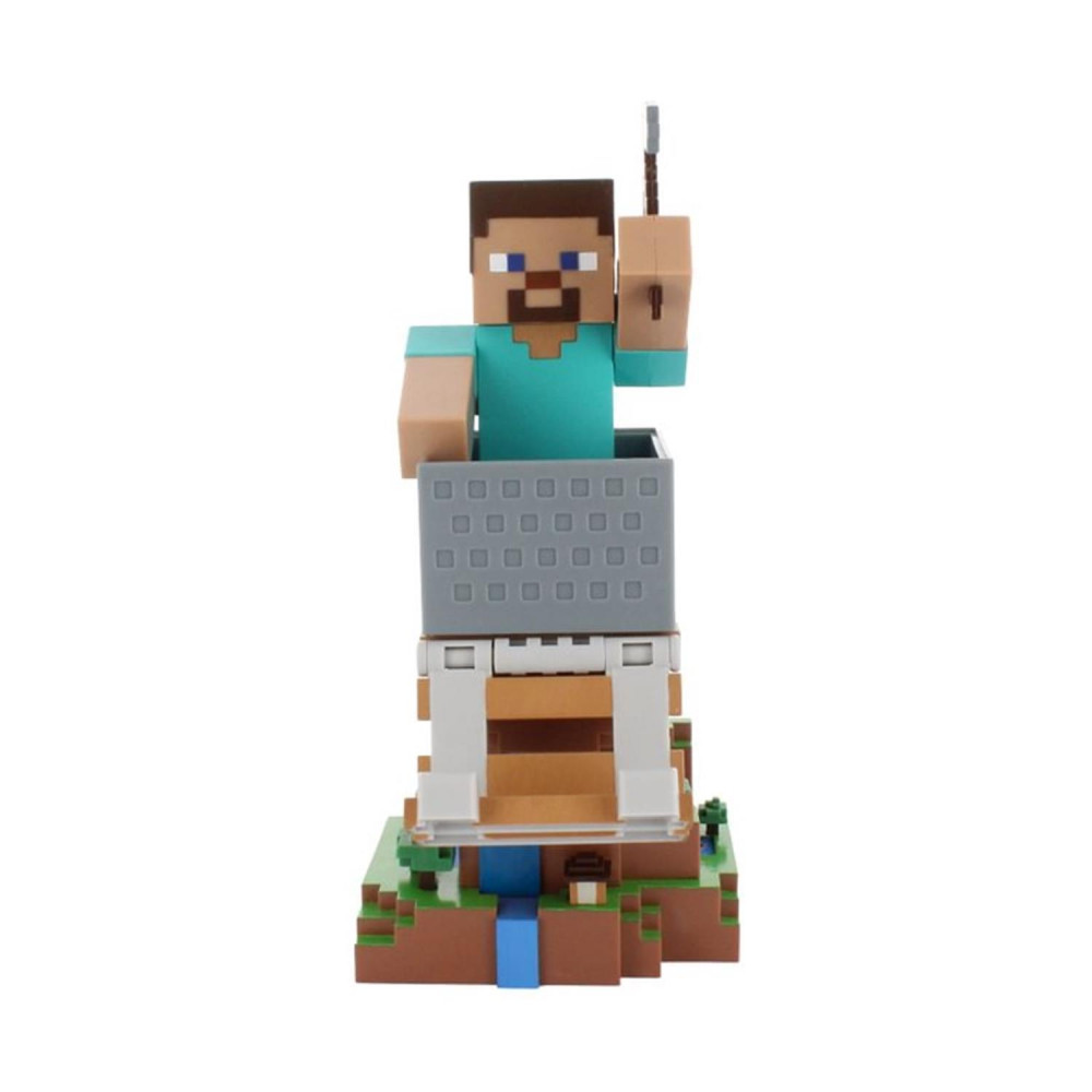 EXG Cable Guys: Minecraft - Steve Phone &amp Controller Holder (CGCRMC400728)