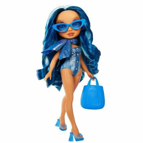 MGA Rainbow High: Swim Style Fashion Doll- Skyler (Blue) Doll (507307-EUC)