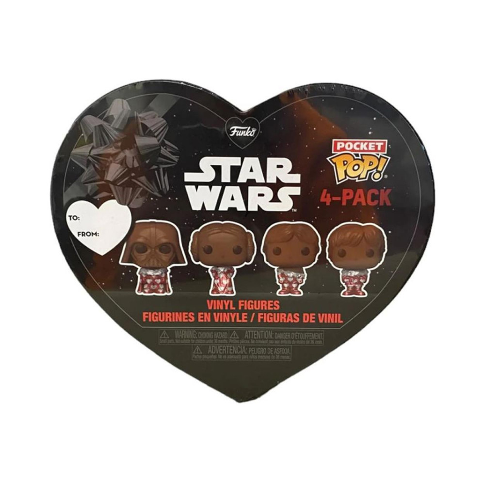 Funko Pocket Pop! 4-Pack: Disney Star Wars - Valentines Box Vinyl Figures