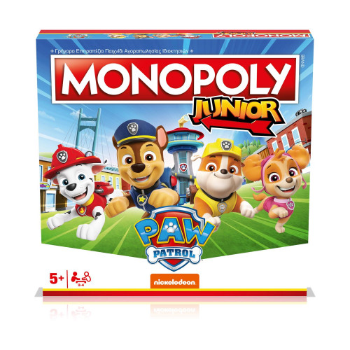 Winning Moves: Monopoly - Junior Paw Patrol Επιτραπέζιο (Ελληνική Γλώσσα) (WM04163-GRK)
