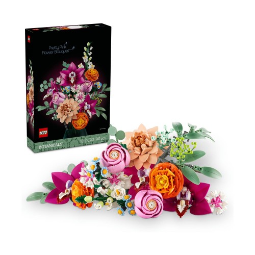 Lego Botanical Collection Pretty Pink Flower Bouquet για 18 Ετών 749τμχ