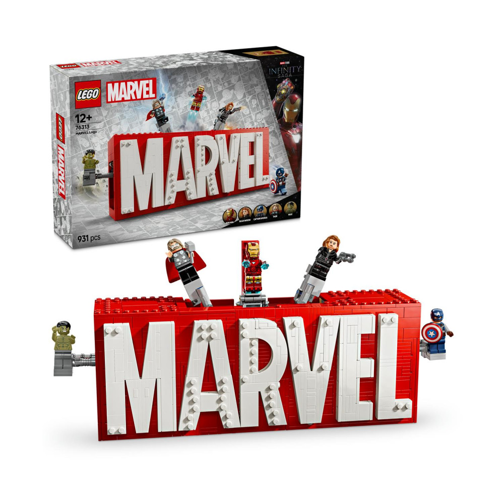 LEGO® Marvel: MARVEL Logo &amp Minifigures (76313)