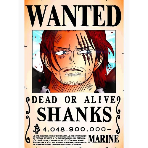 Abysse One Piece - Wanted Shanks Poster Chibi (52x38cm) (GBYDCO261)