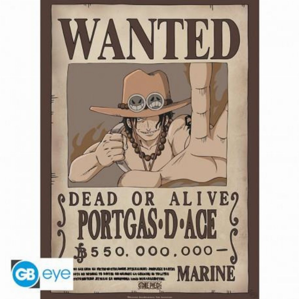 Abysse One Piece - Wanted Ace Poster Chibi (52x38cm) (GBYDCO258)