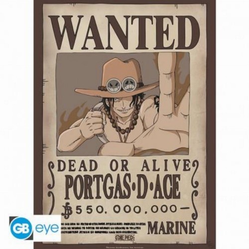 Abysse One Piece - Wanted Ace Poster Chibi (52x38cm) (GBYDCO258)