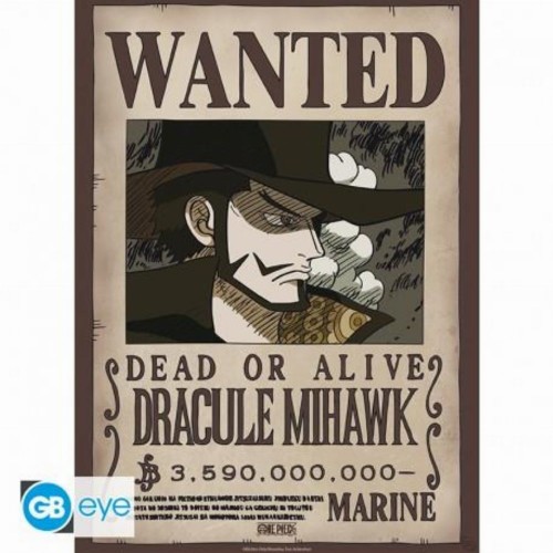 Abysse: One Piece - Wanted Mihawk Wano Chibi Poster (52X38) (GBYDCO627)