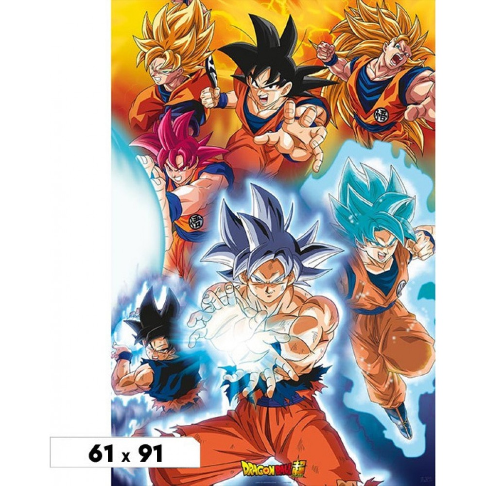 Abysse: Dragon Ball Super - GokuS Transformations Maxi Poster (91.5X61) (ABYDCO741)