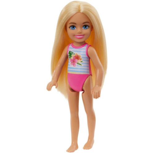  Mattel Barbie®: Club Chelsea Beach Doll with Flower Swimsuit (HTK25)