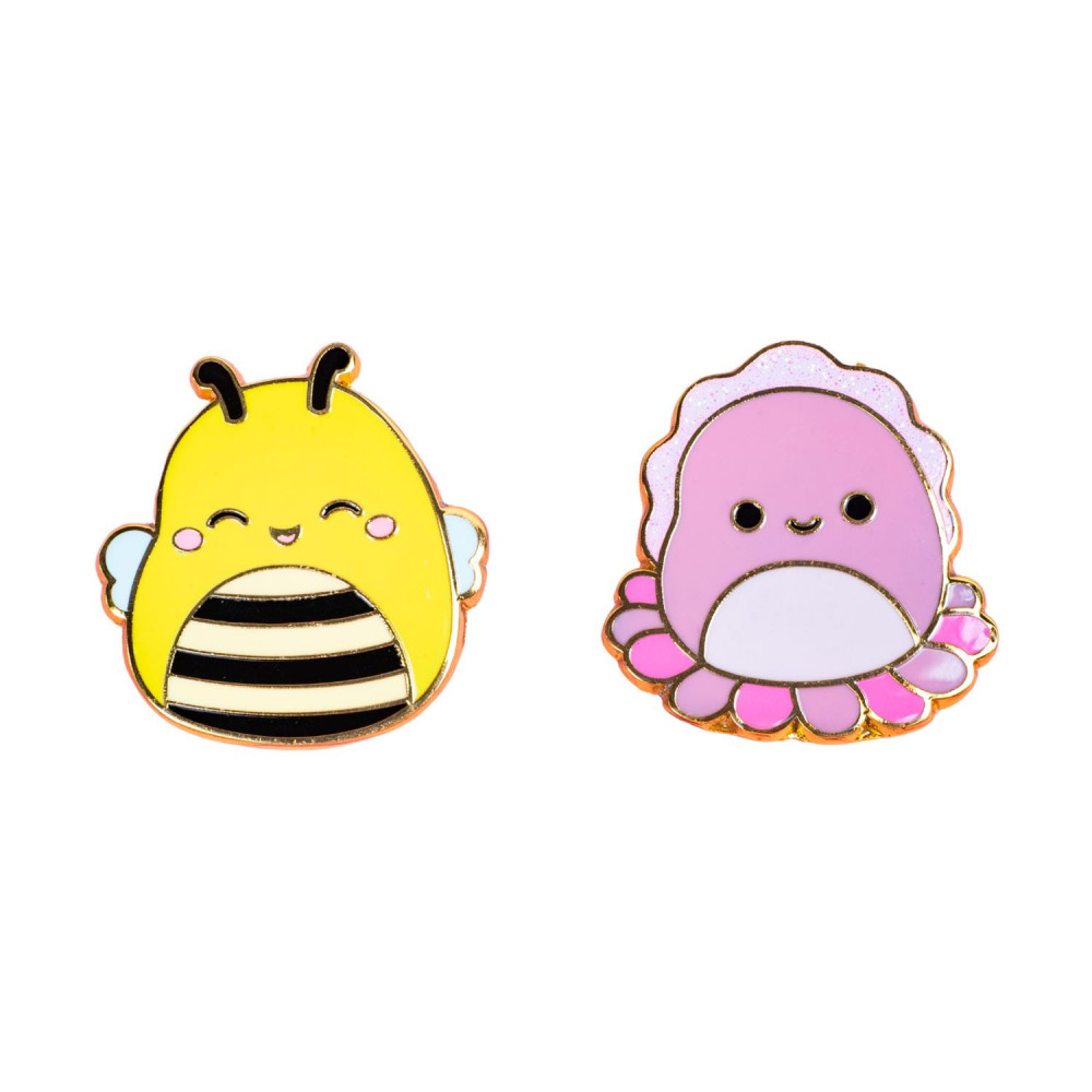 Fizz Squishmallows - Sunny &amp Auggie Pin Badges x 2 CDU (350162)