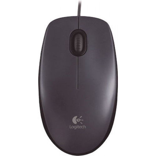 Logitech M90 Ενσύρματο Ποντίκι Μαύρο (3 Buttons)