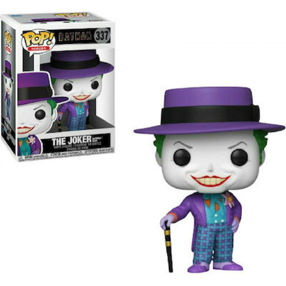 Funko POP! DC Heroes: Batman 1989 - The Joker with Hat* #337 Vinyl Figure