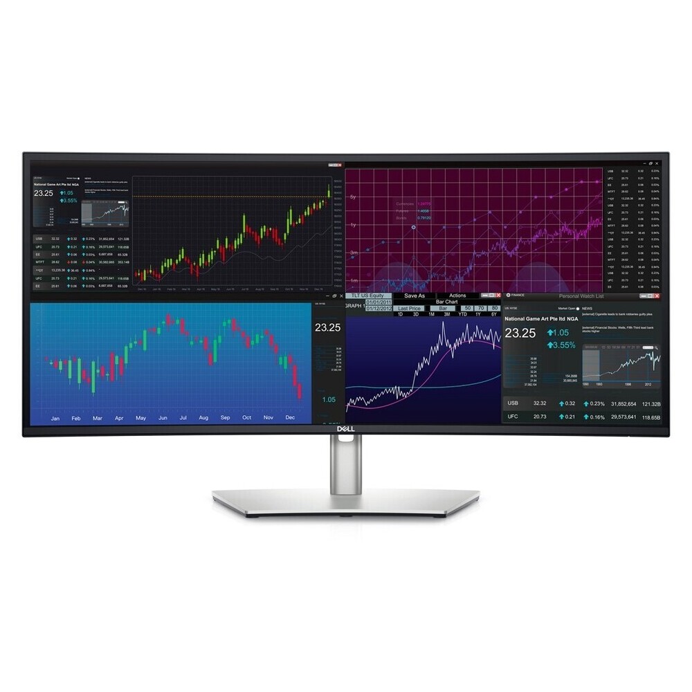 DELL Monitor U3423WE 34 3440x1440 Curved Ultrasharp IPS, HDMI, DisplayPort, USB-C, RJ45 Height Adjustable,Speakers,3YearsW
