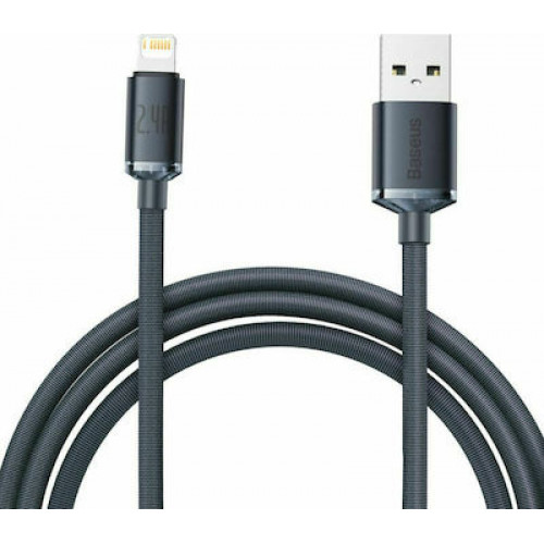 Baseus Crystal cable USB to Lightning, 2.4A, 2m (black)