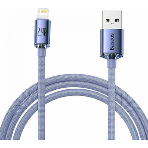 Baseus Crystal cable USB to Lightning, 2.4A, 2m (purple)