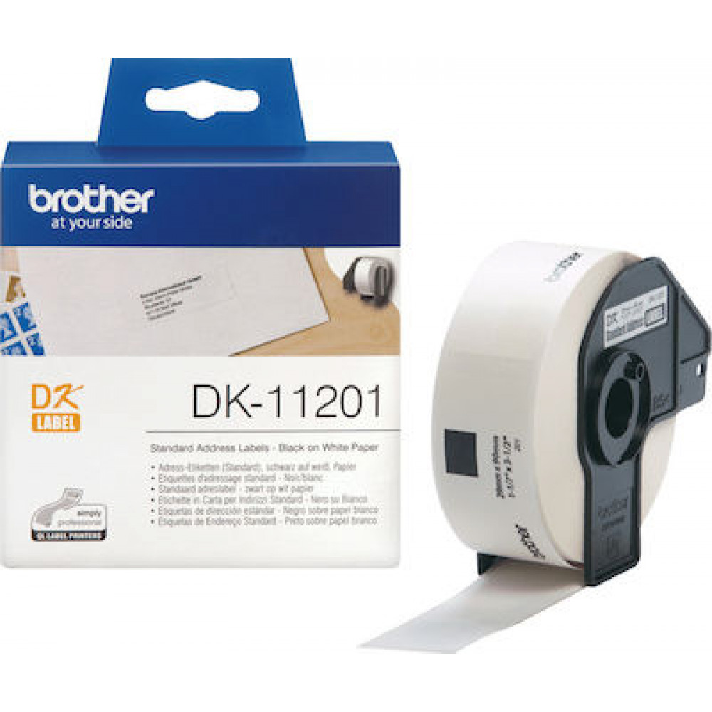 Brother Address labels white 29 x 90 mm 400 pcs. DK-11201