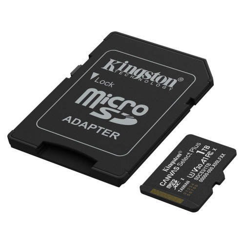 KINGSTON Memory Card MicroSD Canvas Select Plus SDCS3/1TB, Class 10, SD Adapter
