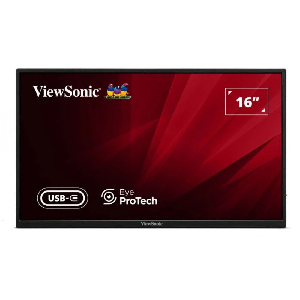 VIEWSONIC Monitor VA1650 15.6&apos&apos IPS PORTABLE HDMI USB-C SPEAKERS