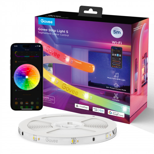Govee Smart Ταινία LED Wi-Fi 24V RGB Φως 5m με Τροφοδοτικό