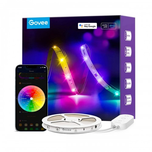 Govee Smart Ταινία LED Wi-Fi 24V RGB Φως 10m με Τροφοδοτικό