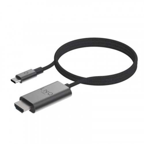LinQ HDMI 2.1 Braided Cable HDMI male - USB-C male 2m Μαύρο (LQ48026)