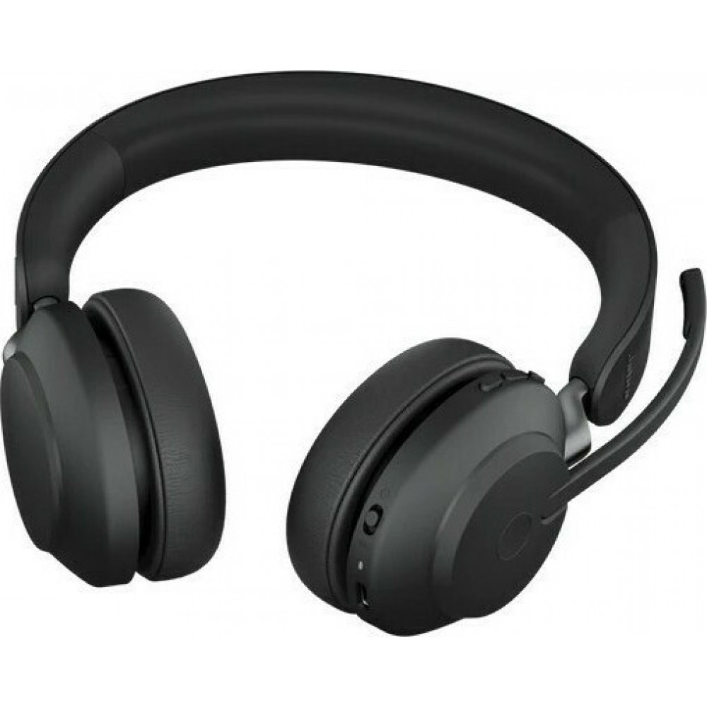 Jabra Evolve2 65 VOIP Headset Link380a UC Stereo Desk Stand Black (26599-989-989)