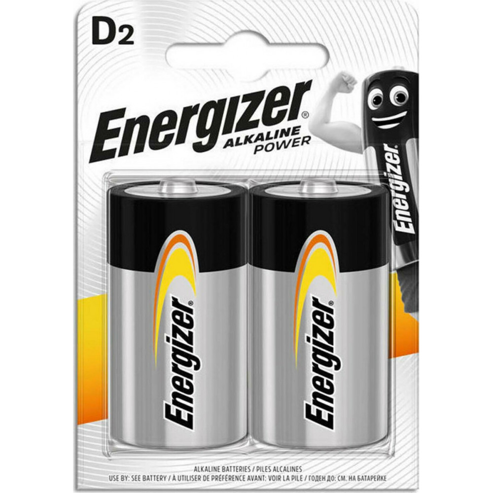 Energizer Power Αλκαλικές Μπαταρίες D 1.5V 2τμχ
