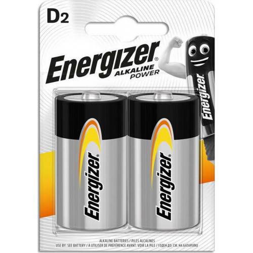 Energizer Power Αλκαλικές Μπαταρίες D 1.5V 2τμχ