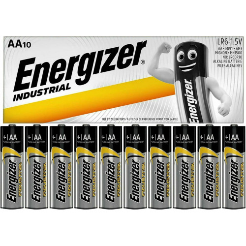 Energizer Industrial Αλκαλικές Μπαταρίες AA 1.5V 10τμχ