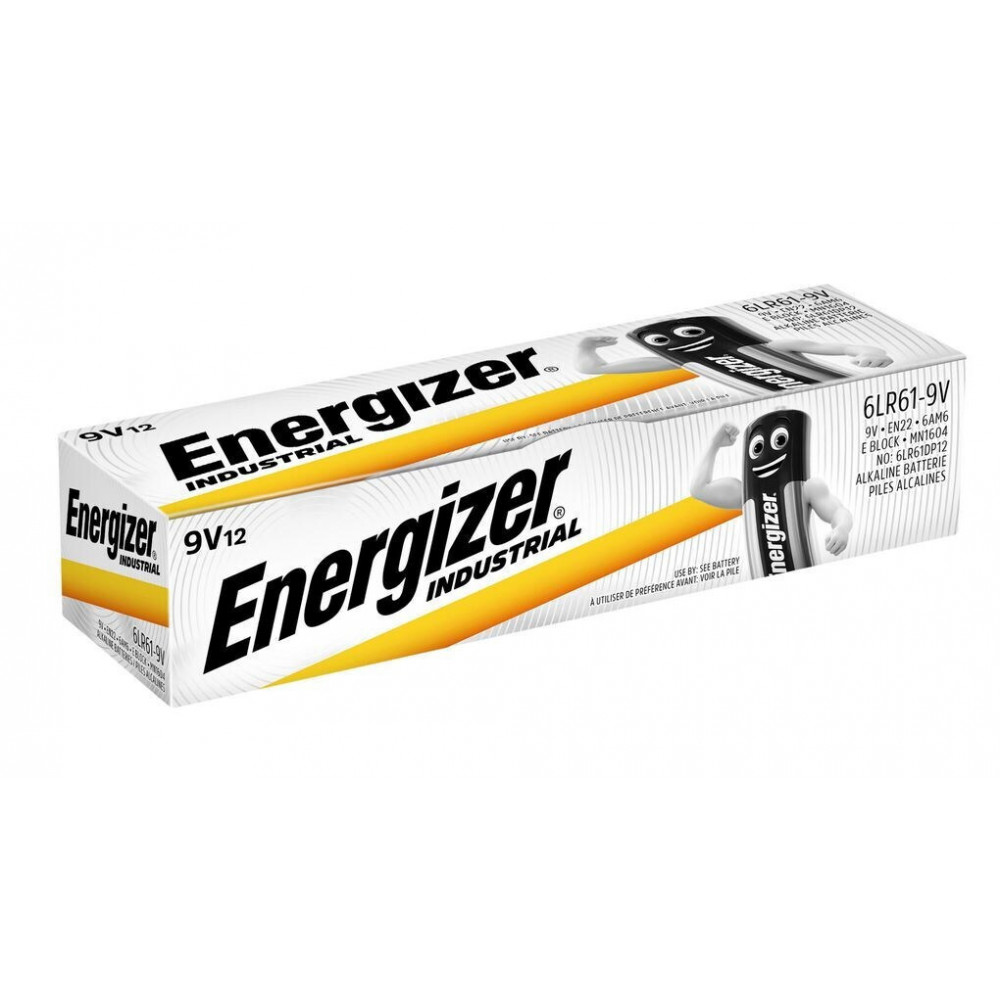 Energizer Industrial Αλκαλικές Μπαταρίες 9V 12τμχ 638592