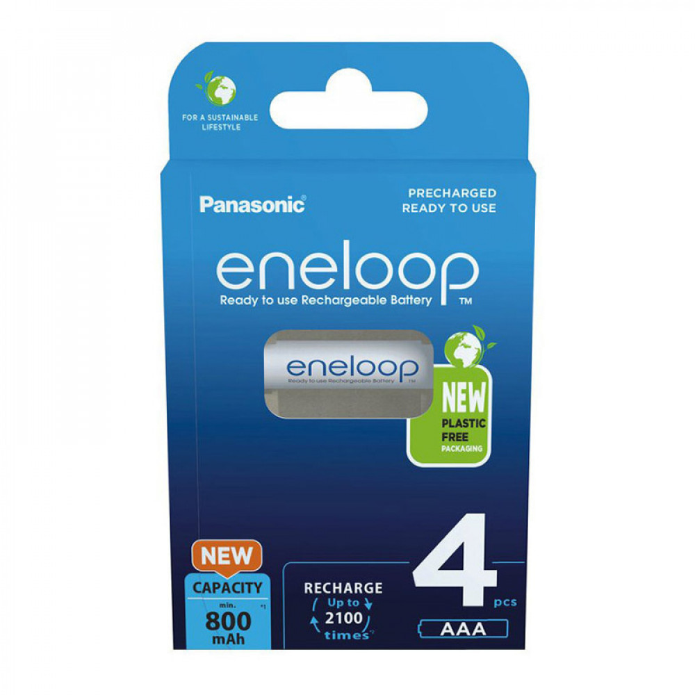 Panasonic Eneloop Επαναφορτιζόμενες Μπαταρίες AAA Ni-MH 800mAh 4τμχ