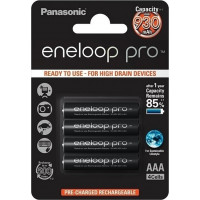 Panasonic Eneloop Pro Επαναφορτιζόμενες Μπαταρίες AAA Ni-MH 930mAh 1.2V 4τμχ