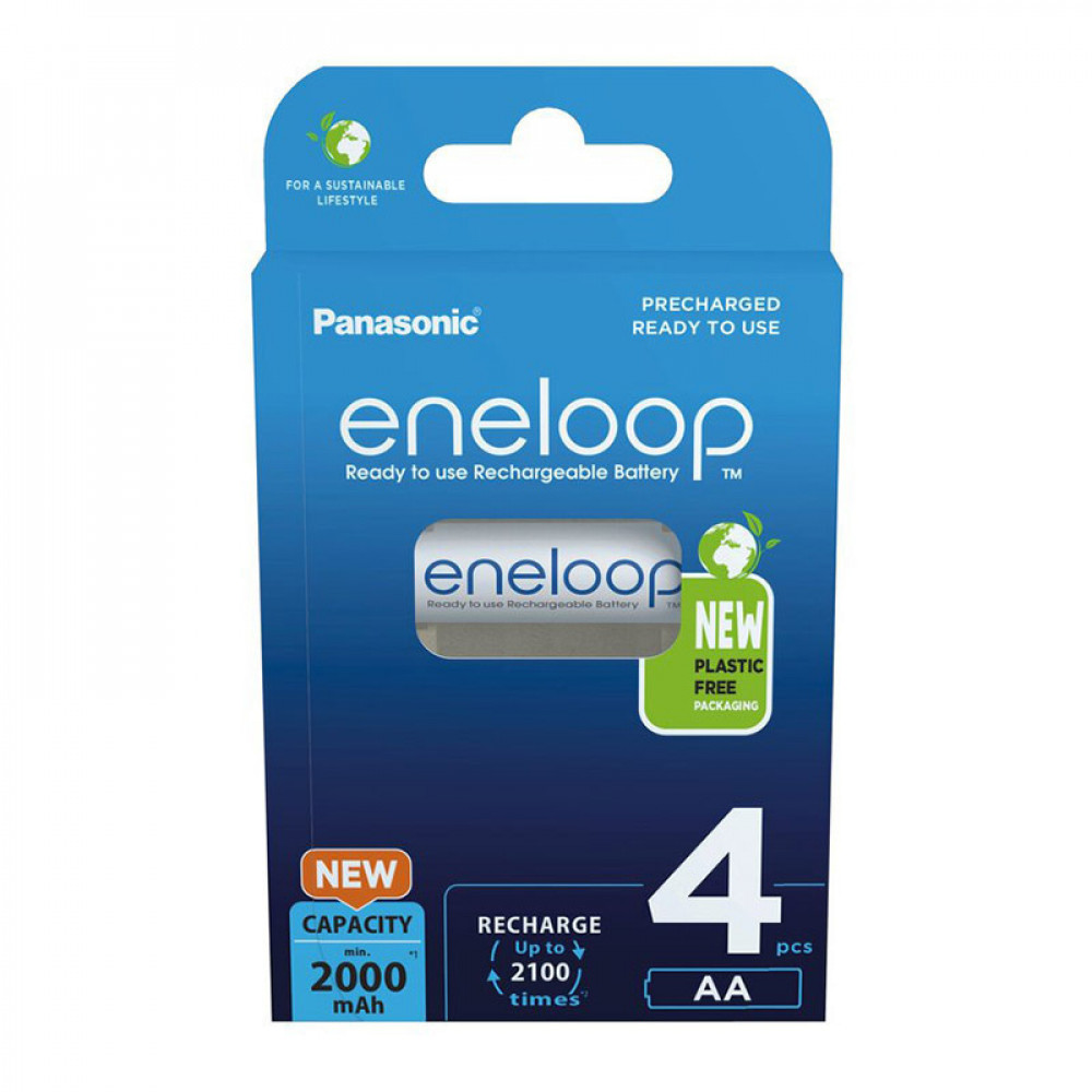 Panasonic Eneloop Επαναφορτιζόμενες Μπαταρίες AA Ni-MH 2000mAh 4τμχ