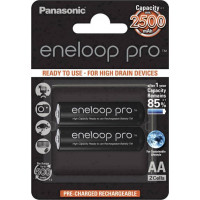 Panasonic Eneloop Pro Επαναφορτιζόμενες Μπαταρίες AA Ni-MH 2500mAh 1.2V 2τμχ
