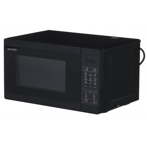 Sharp YC-MG02E-B Φούρνος Μικροκυμάτων με Grill 20lt Μαύρος