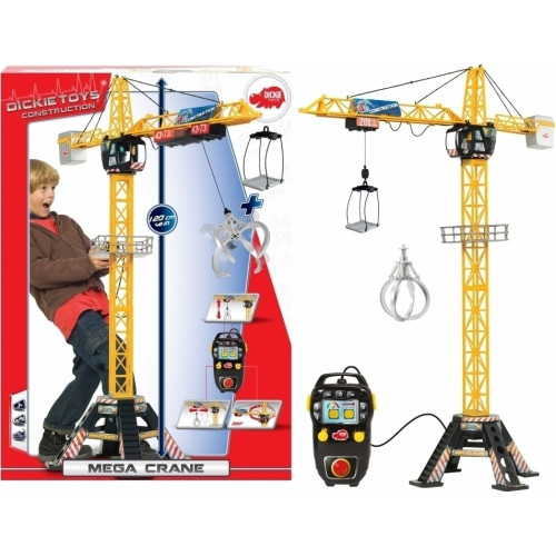 Dickie Mega Crane Τηλεκατευθυνόμενο Δομικό Όχημα Stunt Πορτοκαλί