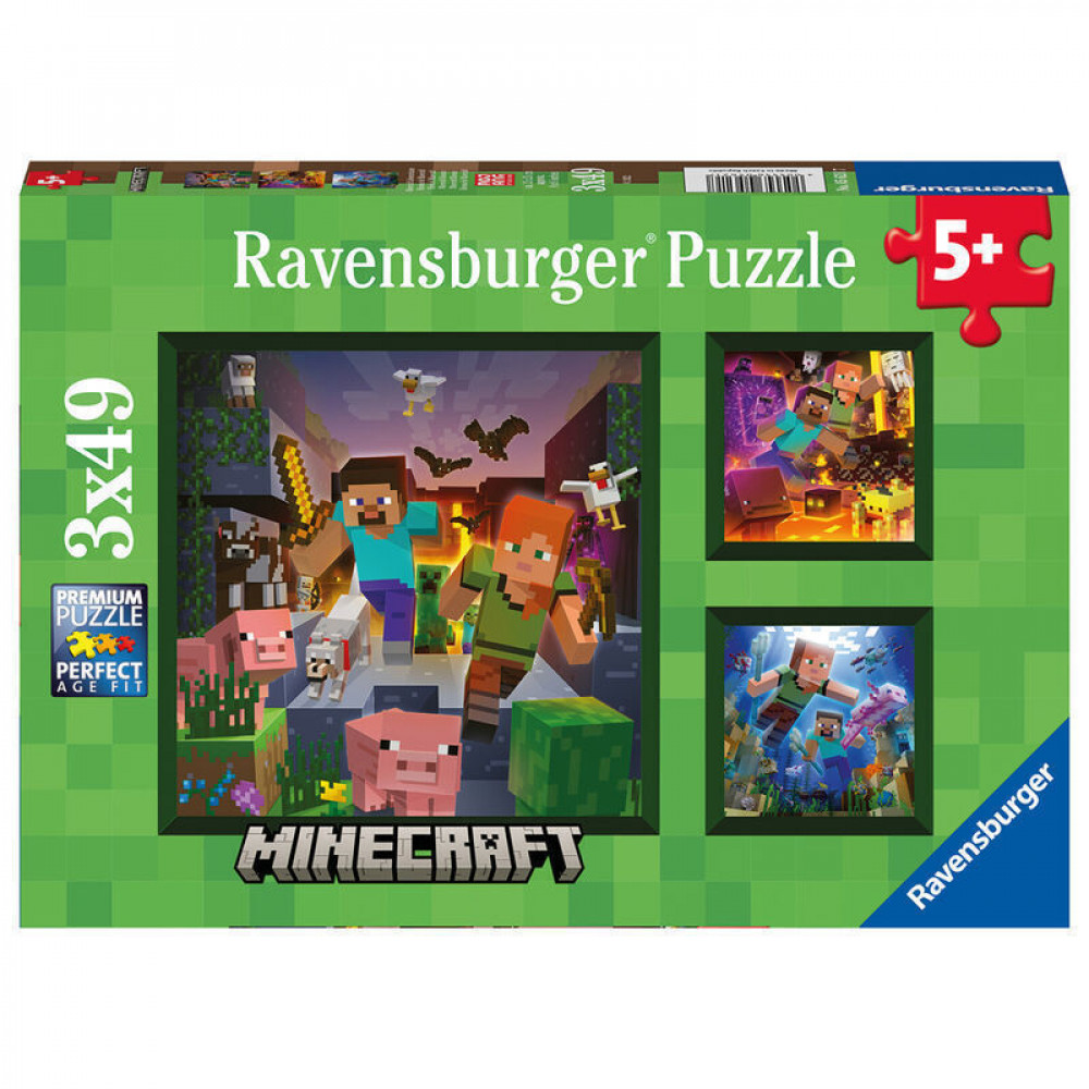 Παιδικό Puzzle Minecraft Biomes 147pcs για 5+ Ετών 05621 Ravensburger