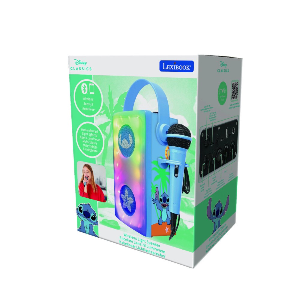 LEXIBOOK STITCH ΗΧΕΙΟ BLUETOOTH ΜΕ ΦΩΣ ΚΑΙ ΜΙΚΡΟΦΩΝΟ