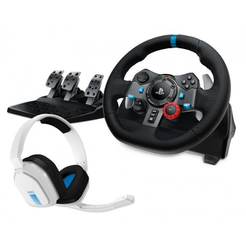 Logitech - G29 Driving Force PS3/PS4/PS5 + Astro A10 Headset Bundle /PS4