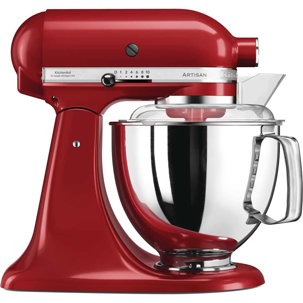 Kitchenaid 5KSM175PSEER Κουζινομηχανή 300W με Ανοξείδωτο Κάδο 4.8lt